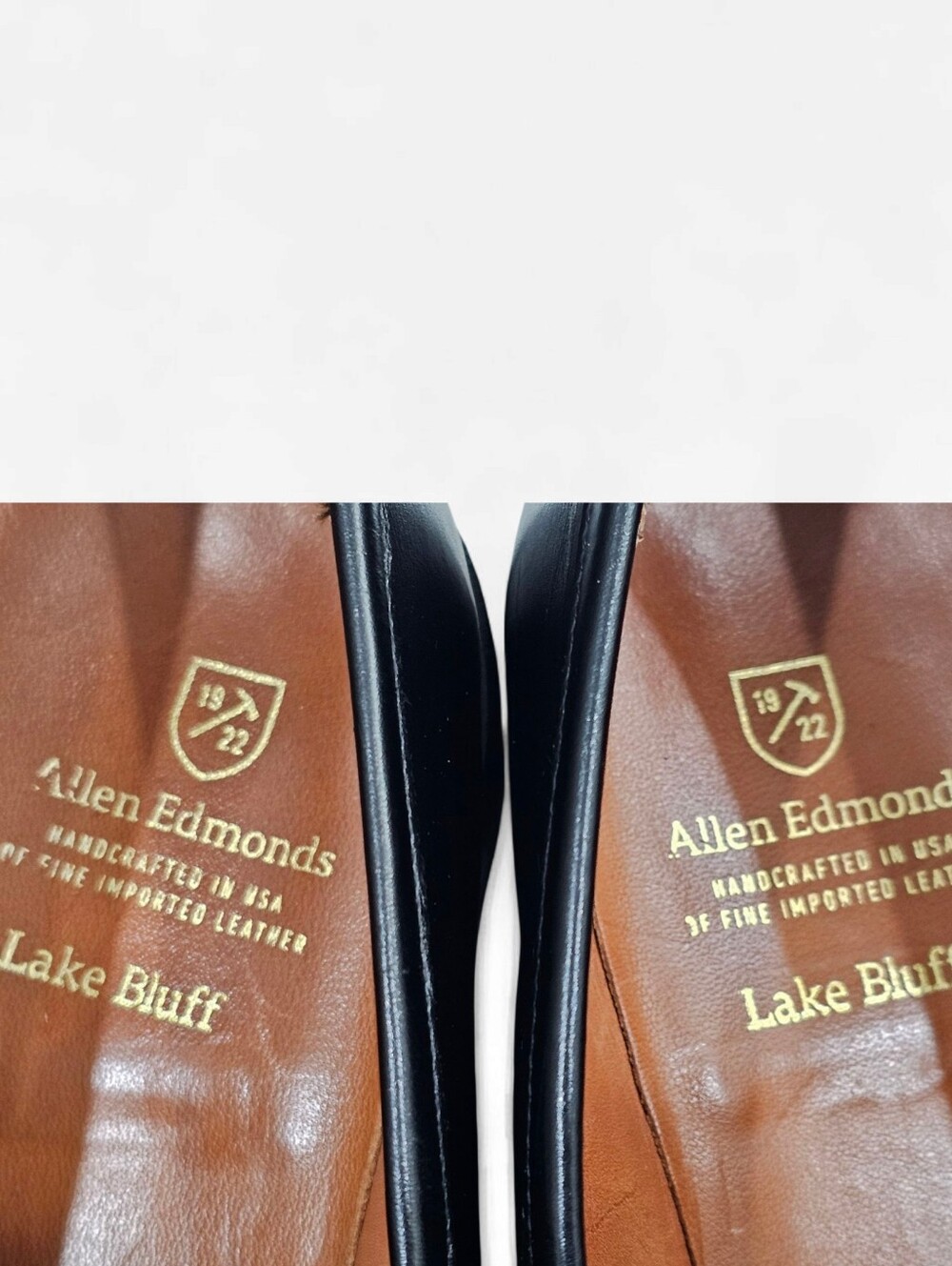 Allen Edmonds Black Leather Penny Loafers - Picture 9 of 10